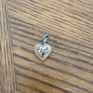 Brighton Heart 'I Love You' Two-Tone Pendant Charm